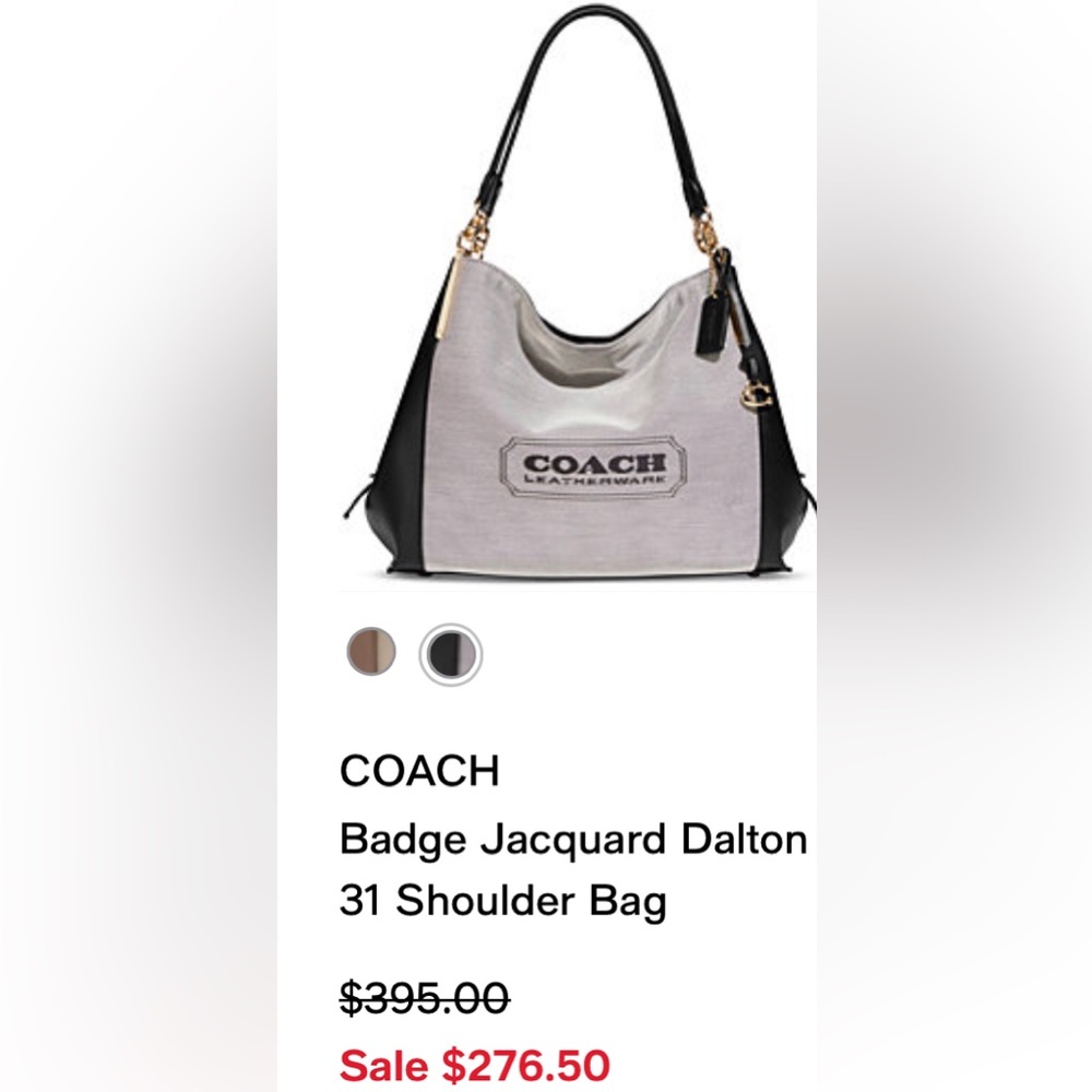 Brand new never worn Coach Shoulder Bag Black